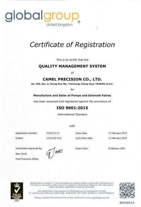 CML ISO Certificatorium.