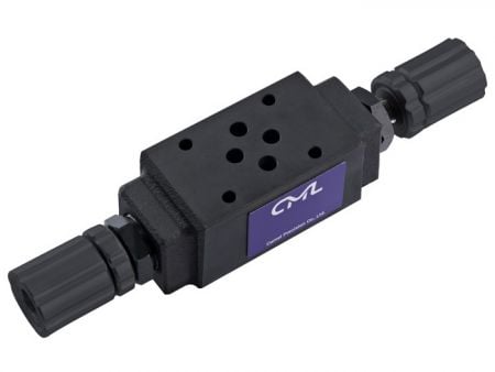Модульный дроссельно-проверочный клапан MTC - CML Модульный дроссельно-проверочный клапан MTC-02-W-1-K-C с портом 1/4 дюйма.