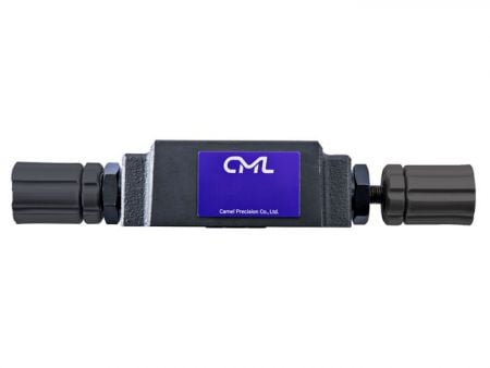 CML叠加型附止逆流量控制阀，附止逆流量控制阀，止回阀-平视图。