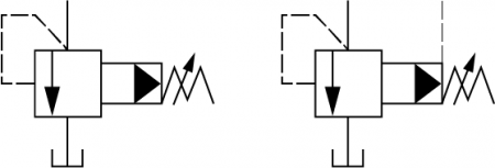 CML Valvola di scarico pilotata a basso rumore, Valvola idraulica, Diagramma del circuito della valvola modulare