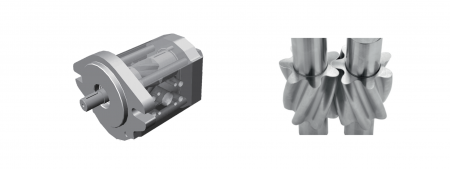 स्क्रू पंप और गियर सेट