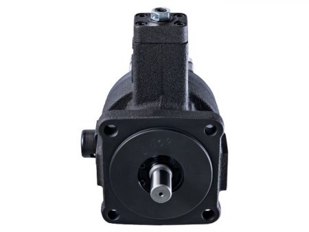 变量叶片泵+ 外啮合齿轮泵，可变吐出量叶片泵+ 外齿轮泵。