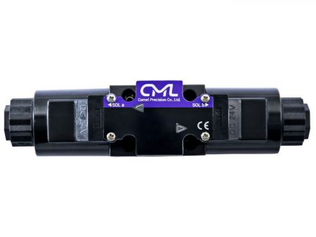 WH43-G02-C5-D24 CML大流量型电磁阀- 铭牌与接线盒。