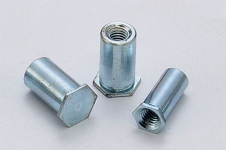 Self-clinching Hex Standoffs - Hex Self-Clinching standoffs give a space between two metal sheets, strong, load-bearing internal threads to a relatively thin piece of soft sheet metal with high push-out and torque-out resistances