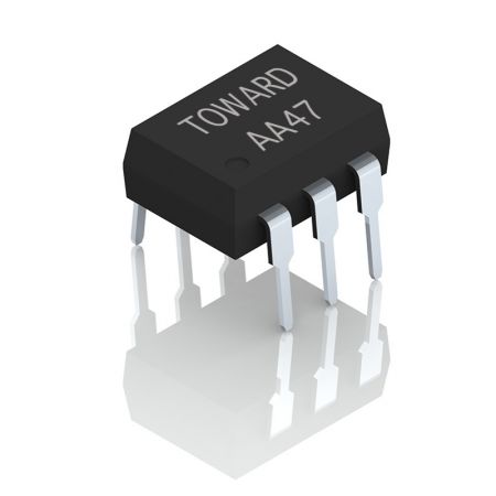 80V/1.5A/DIP-6 مرحل الحالة الصلبة - DIP-6، 80V/ 1.5A مرحل الحالة الصلبة SPST-NO (1 شكل A)