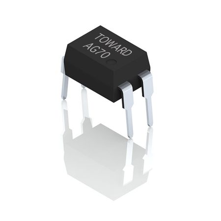 60V/440mA/DIP-4 ソリッドステートリレー - DIP-4、60V/ 440mA SSR リレー SPST-NC (1 Form B)