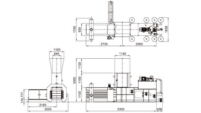 Pressa orizzontale automatica Techgene Machinery (serie TB-0708)