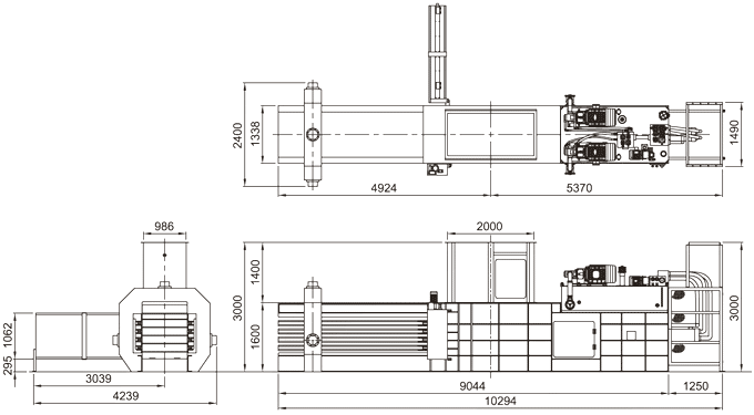 Techgene Machinery automatic baling press TB-1011