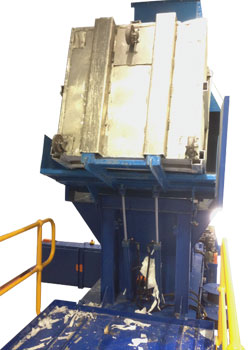 Recycling baler for tissue paper wastes