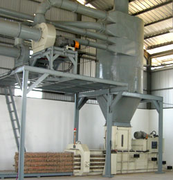 Techgene Machinery's recycling baler (TB-0708 series)