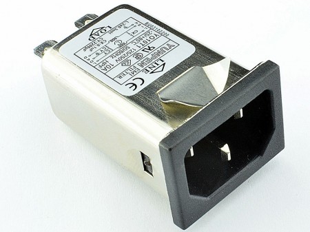 Fast-on connection and snap-in vertically IEC Inlet Filters YO-T1-BU - Fast-on connection and snap-in vertically YO-T1-BU integrates an IEC inlet type C14 and filter with noise suppression in a slim form factor.