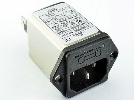 Fast-on Terminal Power Entry Module Filters YL-T1 - The rated current can be offered up to 10 amps and available with single fuse holder.