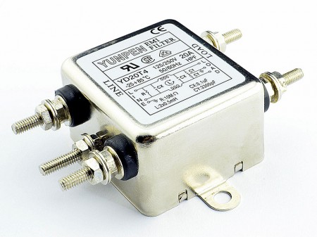 M4 screw terminal Single Phase One-Stage Filters YD-T4 - M4 screw terminal YD-T4 is the single phase one-stage filter for general purpose.