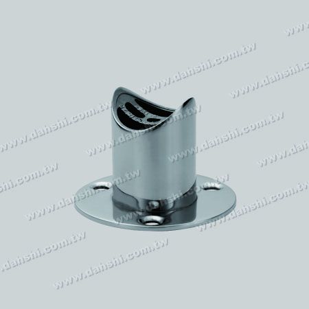 Base rotonda in acciaio inossidabile 316 per corrimano nautico, tubo 32 mm Base rotonda in acciaio inossidabile 316 per corrimano nautico, tubo 32 mm