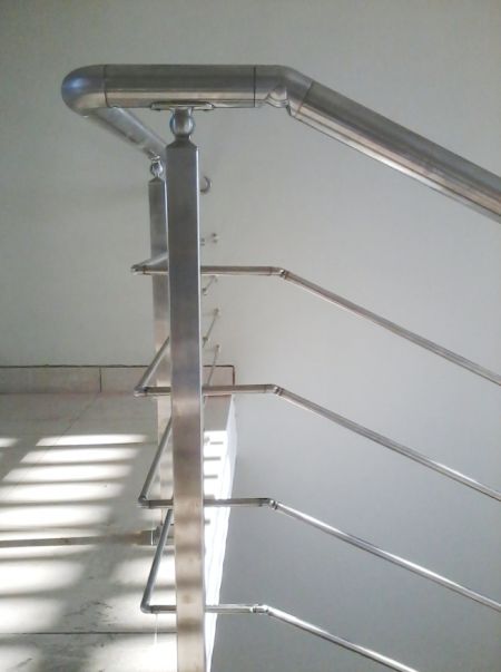 Stainless steel adjustable elbow for stair