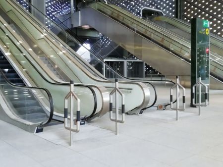 Stainless steel protective railing