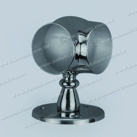 陽台或室內裝飾欄杆套管式轉角固定座 - 螺釘外露型腳座 - 陽台或室內裝飾欄杆套管式轉角固定座