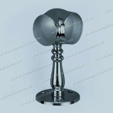 陽台或室內裝飾欄杆套管式轉角固定座 - 螺釘外露型腳座 - 陽台或室內裝飾欄杆套管式轉角固定座