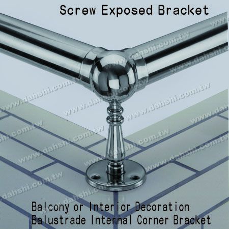 Staffa Angolare Interna per Decorazione Interna della Balaustra - Staffa a vite esposta - Staffa angolare interna per balcone o decorazione interna della balaustra Staffa Angolare Interna per Decorazione Interna della Balaustra - Staffa a vite esposta - Staffa angolare interna per balcone o decorazione interna della balaustra