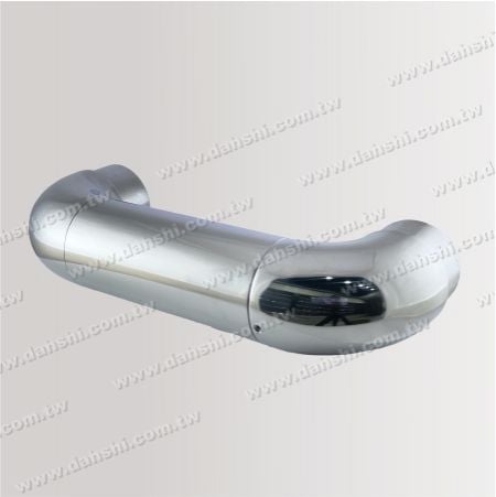 Stainless steel handrail 180 degree corner adjustable angle joint for stairs - Right side