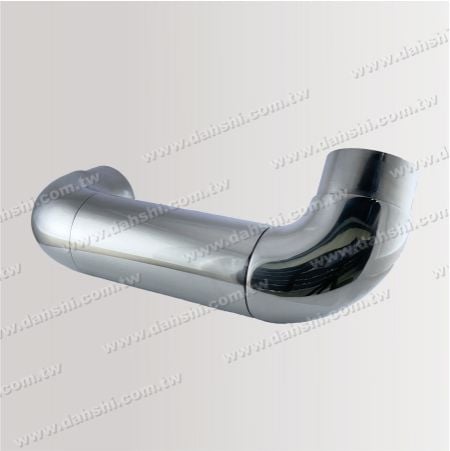 Stainless steel handrail 180 degree corner adjustable angle joint for stairs - Right side