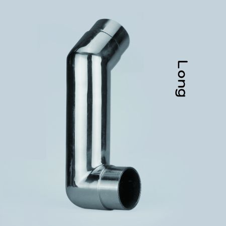 S.S. Yuvarlak Boru İç Merdiven Köşe Ekstra Uzun Dirsek - Paslanmaz Çelik Yuvarlak Boru İç Merdiven Köşe Ekstra Uzunluk Bağlayıcı - Açı Özelleştirilebilir