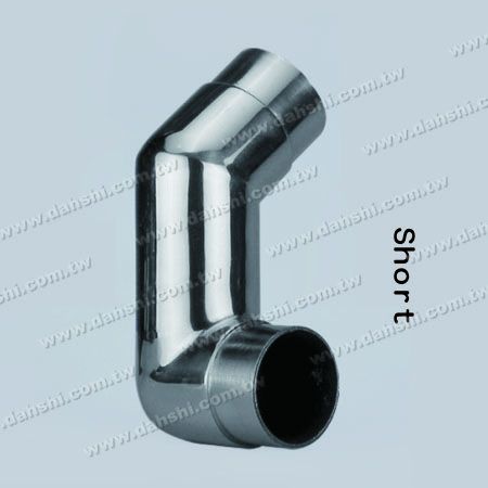 Codo de esquina adicional de tubo redondo de acero inoxidable para escalera interna - Conector de esquina adicional de acero inoxidable redondo para tubo interno de escalera - el ángulo se puede personalizar
