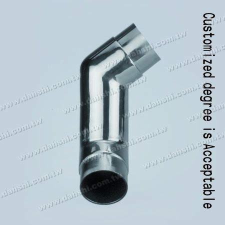 S.S. Yuvarlak Boru İç Merdiven Köşe Ekstra Uzun Dirsek - Paslanmaz Çelik Yuvarlak Boru İç Merdiven Köşe Ekstra Uzunluk Bağlayıcı - Açı Özelleştirilebilir