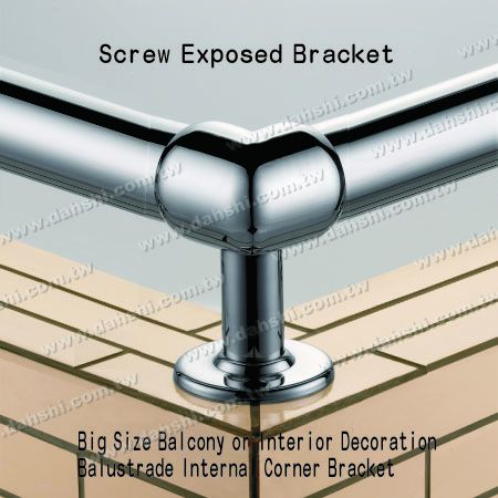 Innenraumdekoration Balustrade Inneneckhalterung - Schraubenausgesetzte Halterung - Große Größe Balkon oder Innenraumdekoration Balustrade interne Eckhalterung Innenraumdekoration Balustrade Inneneckhalterung - Schraubenausgesetzte Halterung - Große Größe Balkon oder Innenraumdekoration Balustrade interne Eckhalterung