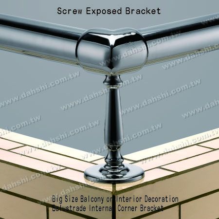 Innenraumdekoration Balustrade Inneneckhalterung - Schraubenausgesetzte Halterung - Große Größe Balkon oder Innenraumdekoration Balustrade interne Eckhalterung Innenraumdekoration Balustrade Inneneckhalterung - Schraubenausgesetzte Halterung - Große Größe Balkon oder Innenraumdekoration Balustrade interne Eckhalterung