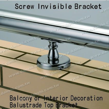 Support supérieur de balustrade de décoration intérieure - Support invisible de vis - Balcon ou décoration intérieure - Support supérieur de balustrade