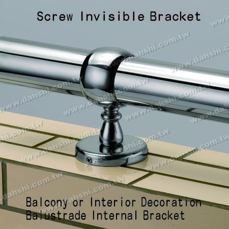 Support interne de balustrade de décoration intérieure - Support invisible à vis - Balustrade de décoration de balcon ou d'intérieur