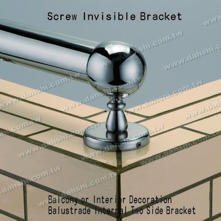 Decoração interior. Suporte interno de balaustrada de dois lados - Suporte Invisível para Parafuso - Suporte Lateral Interno Duplo para Balcão ou Decoração de Interiores Decoração interior. Suporte interno de balaustrada de dois lados - Suporte Invisível para Parafuso - Suporte Lateral Interno Duplo para Balcão ou Decoração de Interiores