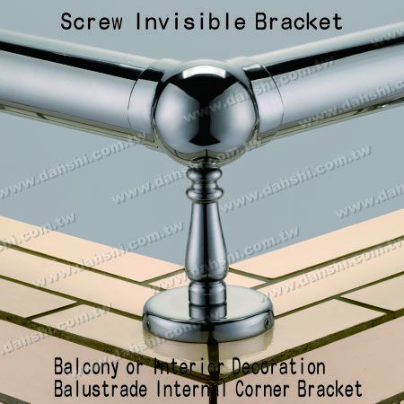 Interior Deco. Balustrade Internal Corner Bracket - Screw Invisible Bracket - Balcony or Interior Decoration Balustrade Internal Corner Bracket Interior Deco. Balustrade Internal Corner Bracket - Screw Invisible Bracket - Balcony or Interior Decoration Balustrade Internal Corner Bracket