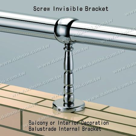 Interior Deco. Balustrade Internal Bracket - Screw Invisible Bracket - Balcony or Interior Decoration Balustrade Internal Bracket