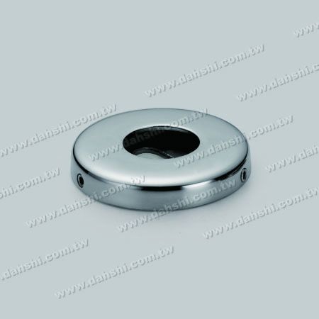 Plaque de base de tube rond en acier inoxydable - Plaque de base de tube rond en acier inoxydable avec couvercle - Vis invisible