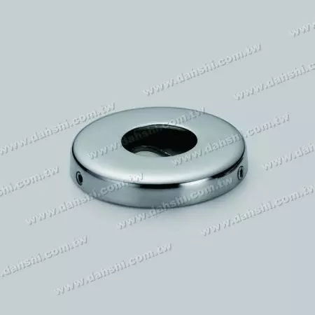 S.S. Round Tube Base Plate with Cover - Stainless Steel Round Tube Base Plate with Cover - Screw Invisible