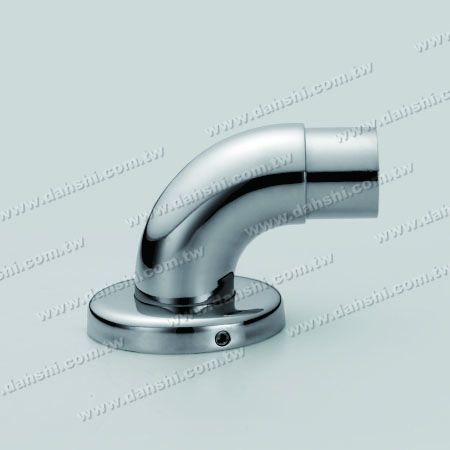 Handrail Support 90° Elbow with Cover - Stainless Steel Round Tube Handrail Support 90degree Elbow with Cover - Screw Invisible