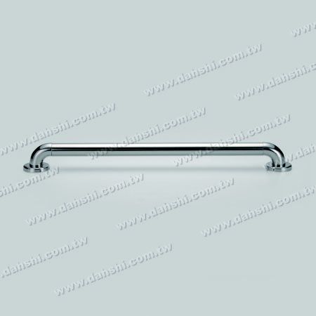 Handrail Support 90° Elbow with Cover - Stainless Steel Railing for Disable, Door Handle, Elevator Handrail - Mirror Finish