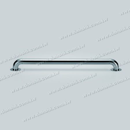 S.S. Round Tube Handrail Support 90° Elbow - Stainless Steel Railing for Disable, Door Handle, Elevator Handrail - Mirror Finish