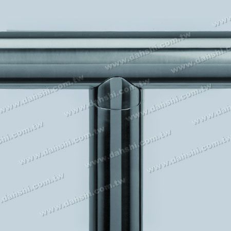 S.S. Round Tube Handrail Perp. Post Saddle Connector - Stainless Steel Round Tube Handrail Perpendicular Post Saddle Connector