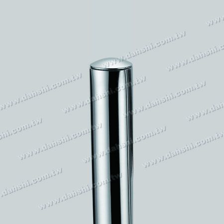 1" Stainless Steel Round Tube Curve Top End Cap with Exit Spring Design - Apply for All Thickness of Round Tube