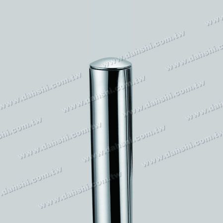 Tapa de extremo curva de tubo redondo de acero inoxidable de 1" con diseño de resorte de salida - Aplicable para todos los espesores de tubo redondo