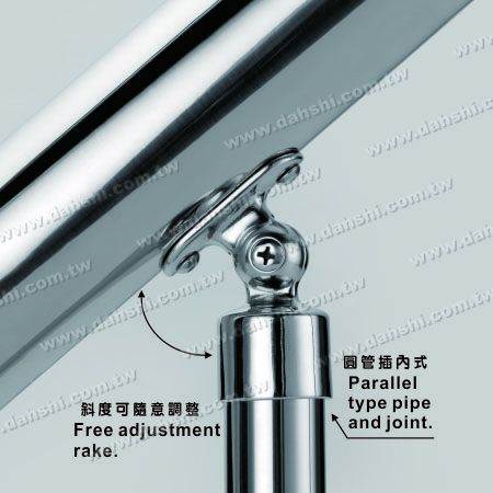 S.S.丸いチューブの垂直ポスト調整可能なコネクターサポートラジウス外部 - ステンレススチールの丸いチューブの手すり垂直ポスト調整可能なコネクターサポートラジウス外部フィット S.S.丸いチューブの垂直ポスト調整可能なコネクターサポートラジウス外部 - ステンレススチールの丸いチューブの手すり垂直ポスト調整可能なコネクターサポートラジウス外部フィット