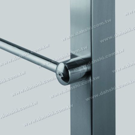 Support de tube/barre en acier inoxydable avec extrémité fermée et dos plat - Support de tube/barre en acier inoxydable à extrémité fermée et dos plat