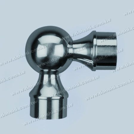 Conector interno de tubo redondo de aço inoxidável em forma de bola de 90° - Conector interno de tubo redondo de aço inoxidável em forma de bola de 90 graus