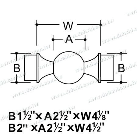 Boyut: Paslanmaz Çelik Yuvarlak Boru İç Hattı Top Bağlantısı