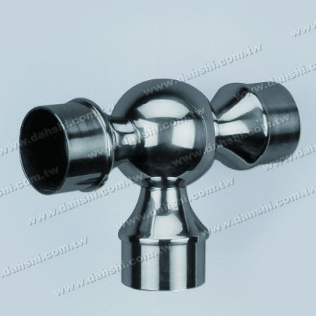S.S. Round Tube Internal Ball T Connector - Stainless Steel Round Tube Internal Ball T Connector
