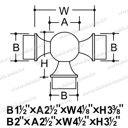 Dimensión: Ceangalóir T Balla Inmheánach Tuibea Ciorcail Cruach Inox