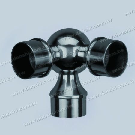 S.S. Round Tube Internal Ball 90° T Conn. - Stainless Steel Round Tube Internal Ball T Connector 90degree